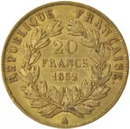20 Francs Goldmünze Louis-Napoleon Bonaparte