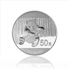 5 Unzen Silbermünze China Panda 2014 proof
