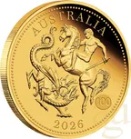 Australian Quarter Sovereign 2026 Goldmünze - polierte Platte