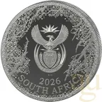 1 Unze Silbermünze Südafrika Odyssey of the Sky Martial Eagle 2026 - polierte Platte