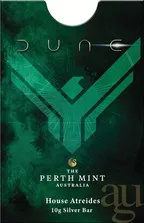 10 Gramm Silberbarren Perth Mint - Dune - Haus Atreides