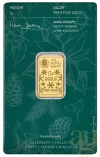 5 Gramm Goldbarren The Royal Mint - Christmas