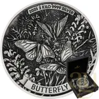 2 Kilogramm Silbermünze Australien Butterfly 2025 - Antik Finish - High Relief