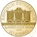 1/10 Unze Goldmünze Wiener Philharmoniker 2026