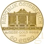 1/2 Unze Goldmünze Wiener Philharmoniker 2026