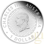 1 Unze Silbermünze Australien Lunar III Opal Pferd 2026 - polierte platte