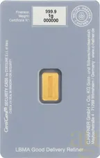 1 Gramm Goldbarren C. Hafner - For You - Blau