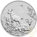 1 Unze Silbermünze Australien Lunar III Ziege 2027