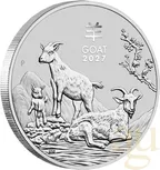 1 Unze Silbermünze Australien Lunar III Ziege 2027