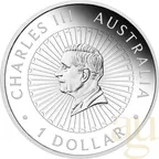 1 Unze Silbermünze Australien Opal Great Southern Land Nocturnal - Matrix 2026 - polierte Platte