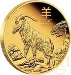 1/10 Unze Goldmünze Australien Lunar III Ziege 2027 - polierte Platte