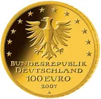1/2 Unze Goldmünze - 100 Euro Lübeck 2007 (A)