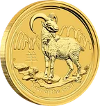 10 Unzen Goldmünze Australien Lunar II Ziege 2015
