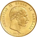 20 Kronen Goldmünze Dänemark Christian IX.
