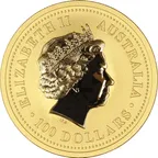 1 Unze Goldmünze Australien Lunar I Hase 1999