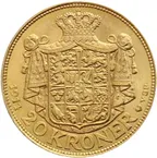 20 Kronen Goldmünze Dänemark Christian IX.