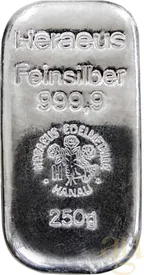 250 Gramm Silberbarren