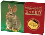 1 Unze Goldmünze Australien Lunar II Hase 2011 - polierte Platte