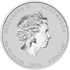 5 Unzen Silbermünze Australien Lunar II Affe 2016