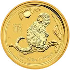 10 Unzen Goldmünze Australien Lunar II Affe 2016