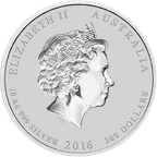 10 Kilogramm Silbermünze Australien Lunar II Affe 2016