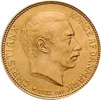 20 Kronen Goldmünze Dänemark Christian X.