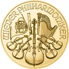 1/25 Unze Goldmünze Wiener Philharmoniker