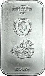 31,1 Gramm Silber Cook Islands Münzbarren