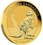1 Unze Goldmünze Australien Känguru 2016