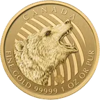 1 Unze Goldmünze Call of the Wild - Grizzly 2016