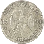 2 Reichsmark Silber Münze Garnisonkirche mit Jahr