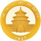 8 Gramm Goldmünze China Panda 2017