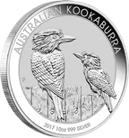 10 Unzen Silbermünze Australien Kookaburra 2017