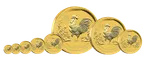 10 Unzen Goldmünze Australien Lunar II Hahn 2017