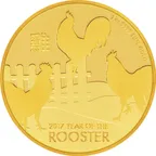 1 Unze Goldmünze Niue Hahn 2017