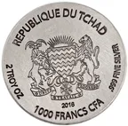 2 Unzen Silbermünze Republic of Tschad Horus 2016