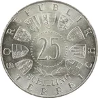 25 Schilling Silbermünze Republik Österreich
