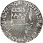100 Schilling Silbermünze Republik Österreich 1974-1979