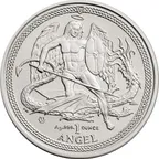 1 Unze Silbermünze Isle of Man Angel 2016