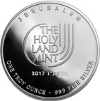 1 Unze Silber Israel - Jerusalem Dove of Peace 2017 Round