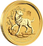 10 Unzen Goldmünze Australien Lunar II Hund 2018
