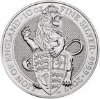 10 Unzen Silbermünze Queens Beasts Lion 2017
