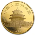 1/10 Unze Gold China Panda 1982