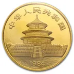 1/10 Unze Gold China Panda 1984