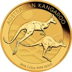 1/2 Unze Goldmünze Australien Känguru 2018