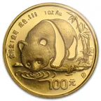 1/10 Unze Goldmünze China Panda 1987