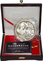 12 Unzen Silbermünze China Panda 1989 proof