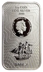 31,1 Gramm Silber Cook Islands Münzbarren 2021