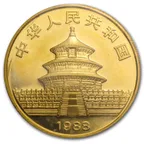 1/4 Unze Goldmünze China Panda 1988