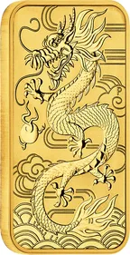 1 Unze Goldmünze Perth Mint - Rectangular Dragon 2018